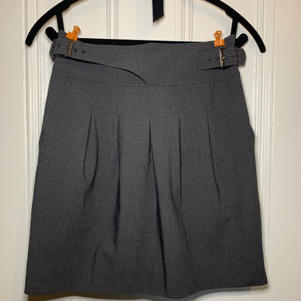 BCBGMaxAzria Charcoal Mini Skirt